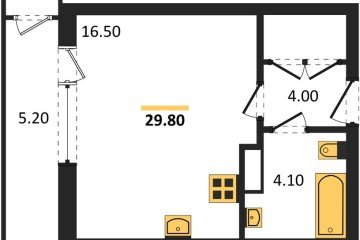 Фото №1: Студия 29 м², 3/24 эт. - Краснодар, мкр. ЖК Рекорд, ул. Новороссийская, 102/8к5