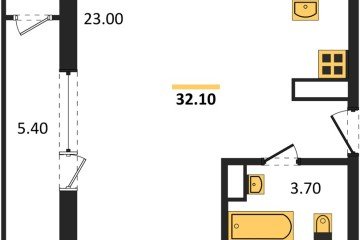 Фото №1: Студия 32 м², 17/24 эт. - Краснодар, мкр. ЖК Рекорд, ул. Новороссийская, 102/8к5