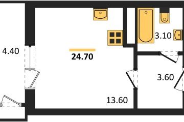 Фото №1: Студия 24 м², 8/24 эт. - Краснодар, мкр. ЖК Рекорд, ул. Новороссийская, 102/8к5