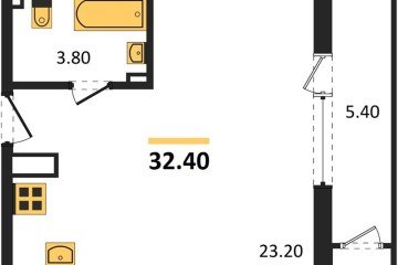 Фото №1: Студия 32&nbsp;м², 6/24&nbsp;эт. - Краснодар, мкр. ЖК Рекорд, ул. Новороссийская, 102И