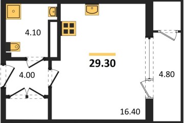 Фото №1: Студия 29&nbsp;м², 23/24&nbsp;эт. - Краснодар, мкр. ЖК Рекорд, ул. Новороссийская, 102И