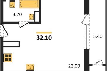Фото №1: Студия 32&nbsp;м², 15/24&nbsp;эт. - Краснодар, мкр. ЖК Рекорд, ул. Новороссийская, 102И