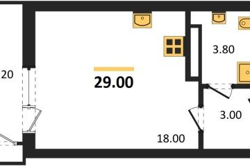 Фото №1: Студия 29&nbsp;м², 20/24&nbsp;эт. - Краснодар, мкр. ЖК Рекорд, ул. Новороссийская, 102/8к6