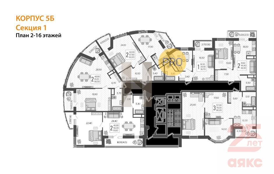 Фото №8: 1-комнатная квартира 66 м² - Краснодар, жилой комплекс Зеленодар, ул. Садовое Кольцо, 9