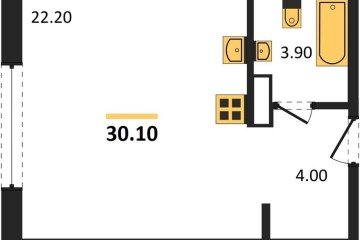 Фото №1: Студия 30 м², 5/16 эт. - Краснодар, мкр. жилой комплекс Самолёт-6,