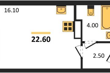 Фото №1: Студия 22 м², 6/16 эт. - Краснодар, мкр. жилой комплекс Самолёт-6,