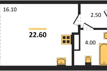 Фото №1: Студия 22 м², 3/16 эт. - Краснодар, мкр. жилой комплекс Самолёт-6,