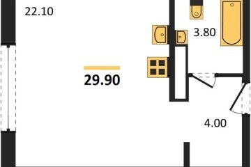 Фото №1: Студия 29 м², 11/16 эт. - Краснодар, мкр. жилой комплекс Самолёт-6,