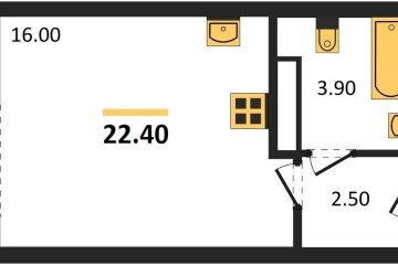 Фото №1: Студия 22 м², 10/16 эт. - Краснодар, мкр. жилой комплекс Самолёт-6,