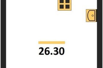 Фото №1: Студия 26 м², 14/16 эт. - Краснодар, мкр. жилой комплекс Самолёт-6,
