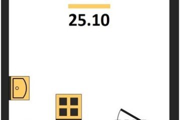 Фото №1: Студия 25 м², 2/16 эт. - Краснодар, мкр. жилой комплекс Самолёт-6,