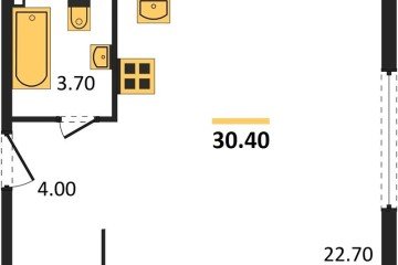 Фото №1: Студия 30 м², 2/16 эт. - Краснодар, мкр. жилой комплекс Самолёт-6,