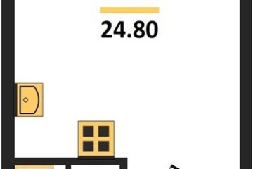 Фото №1: Студия 24 м², 5/16 эт. - Краснодар, мкр. жилой комплекс Самолёт-6,