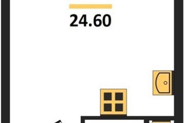Фото №1: Студия 24 м², 15/16 эт. - Краснодар, мкр. жилой комплекс Самолёт-6,