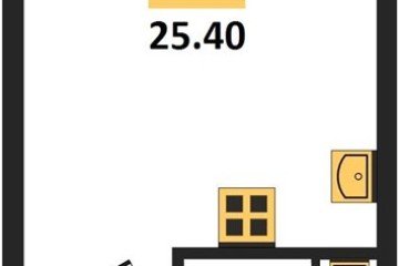 Фото №1: Студия 25 м², 16/16 эт. - Краснодар, мкр. жилой комплекс Самолёт-6,