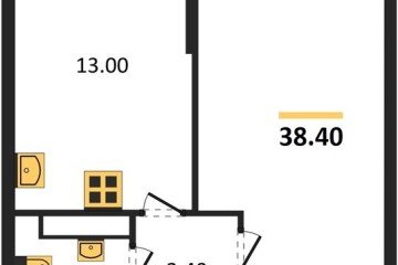 Фото №1: 1-комнатная квартира 38 м², 15/16 эт. - Краснодар, мкр. жилой комплекс Самолёт-6,