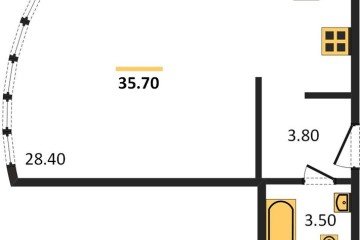 Фото №1: Студия 35 м², 1/16 эт. - Краснодар, мкр. жилой комплекс Самолёт-6,