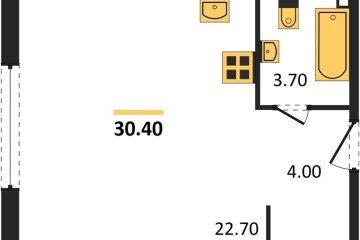 Фото №1: Студия 30 м², 2/16 эт. - Краснодар, мкр. жилой комплекс Самолёт-6,