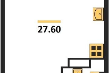 Фото №1: Студия 27 м², 4/16 эт. - Краснодар, мкр. жилой комплекс Самолёт-6,