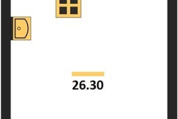 Фото №1: Студия 26 м², 11/16 эт. - Краснодар, мкр. жилой комплекс Самолёт-6,