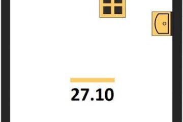 Фото №1: Студия 27 м², 16/16 эт. - Краснодар, мкр. жилой комплекс Самолёт-6,