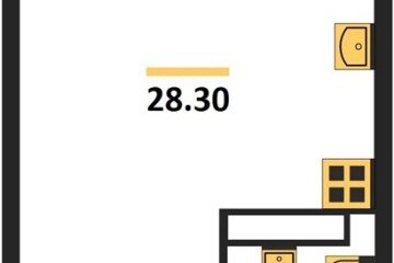 Фото №1: Студия 28 м², 16/16 эт. - Краснодар, мкр. жилой комплекс Самолёт-6,