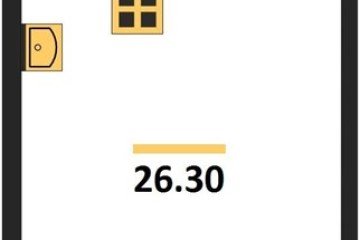Фото №1: Студия 26 м², 10/16 эт. - Краснодар, мкр. жилой комплекс Самолёт-6,