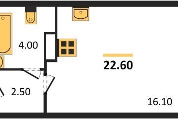 Фото №1: Студия 22 м², 3/16 эт. - Краснодар, мкр. жилой комплекс Самолёт-6,