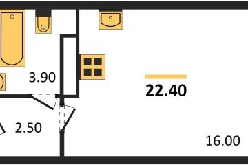 Фото №1: Студия 22 м², 10/16 эт. - Краснодар, мкр. жилой комплекс Самолёт-6,