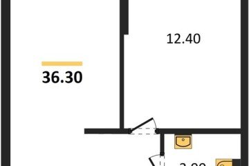 Фото №1: 1-комнатная квартира 36 м², 2/16 эт. - Краснодар, мкр. жилой комплекс Самолёт-6,