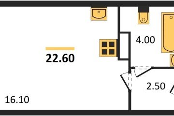 Фото №1: Студия 22 м², 4/16 эт. - Краснодар, мкр. жилой комплекс Самолёт-6,