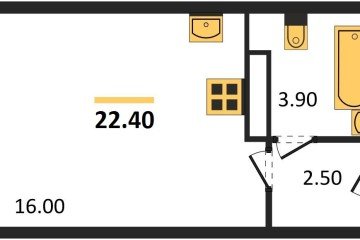 Фото №1: Студия 22 м², 13/16 эт. - Краснодар, мкр. жилой комплекс Самолёт-6,