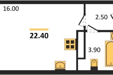 Фото №1: Студия 22 м², 11/16 эт. - Краснодар, мкр. жилой комплекс Самолёт-6,