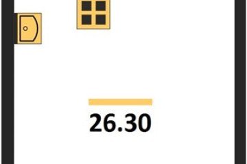 Фото №1: Студия 26 м², 15/16 эт. - Краснодар, мкр. жилой комплекс Самолёт-6,