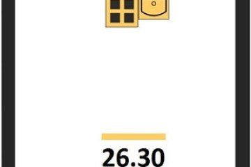 Фото №1: Студия 26 м², 15/16 эт. - Краснодар, мкр. жилой комплекс Самолёт-6,