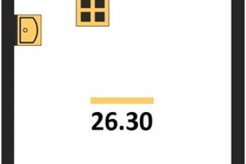 Фото №1: Студия 26 м², 15/16 эт. - Краснодар, мкр. жилой комплекс Самолёт-6,