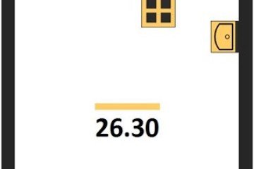 Фото №1: Студия 26 м², 15/16 эт. - Краснодар, мкр. жилой комплекс Самолёт-6,