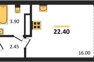 Фото №1: Студия 22 м², 15/16 эт. - Краснодар, мкр. жилой комплекс Самолёт-6,