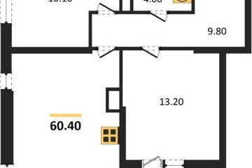 Фото №1: 2-комнатная квартира 60 м², 12/16 эт. - Краснодар, мкр. жилой комплекс Самолёт-6,