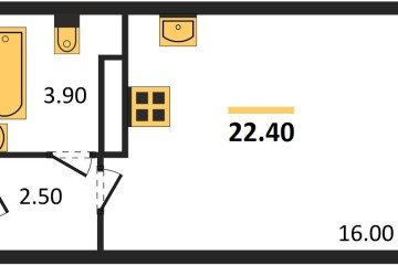 Фото №1: Студия 22 м², 14/16 эт. - Краснодар, мкр. жилой комплекс Самолёт-6,
