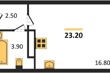 Фото №1: Студия 23 м², 16/16 эт. - Краснодар, мкр. жилой комплекс Самолёт-6,