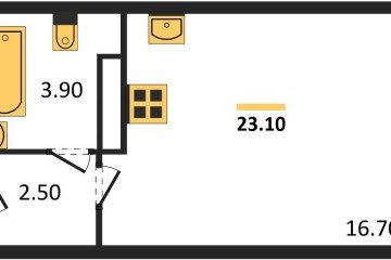 Фото №1: Студия 23 м², 16/16 эт. - Краснодар, мкр. жилой комплекс Самолёт-6,