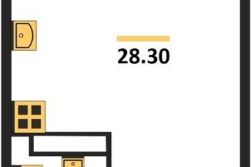 Фото №1: Студия 28 м², 16/16 эт. - Краснодар, мкр. жилой комплекс Самолёт-6,
