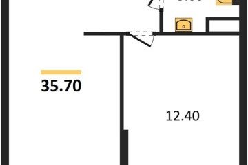 Фото №1: 1-комнатная квартира 35 м², 11/16 эт. - Краснодар, мкр. жилой комплекс Самолёт-6,