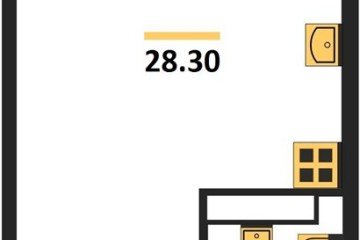 Фото №1: Студия 28 м², 16/16 эт. - Краснодар, мкр. жилой комплекс Самолёт-6,