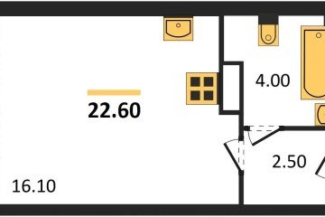 Фото №1: Студия 22 м², 8/16 эт. - Краснодар, мкр. жилой комплекс Самолёт-6,