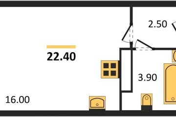 Фото №1: Студия 22 м², 12/16 эт. - Краснодар, мкр. жилой комплекс Самолёт-6,