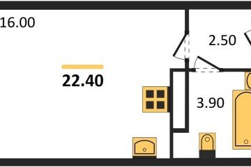 Фото №1: Студия 22 м², 15/16 эт. - Краснодар, мкр. жилой комплекс Самолёт-6,