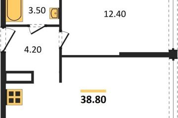 Фото №1: 1-комнатная квартира 38 м², 15/16 эт. - Краснодар, мкр. жилой комплекс Самолёт-6,