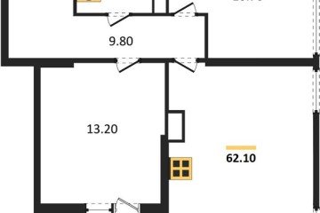 Фото №1: 2-комнатная квартира 62 м², 16/16 эт. - Краснодар, мкр. жилой комплекс Самолёт-6,